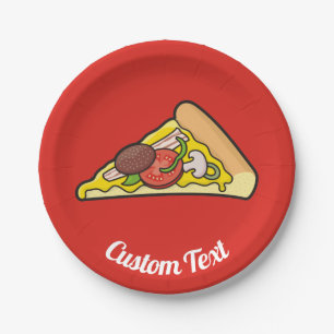 Pizza Slice Paper Plates