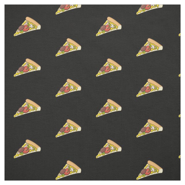Pizza Slice Pattern Fabric (Swatch)