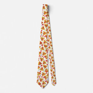 Pizza Slice Pattern Neck Tie