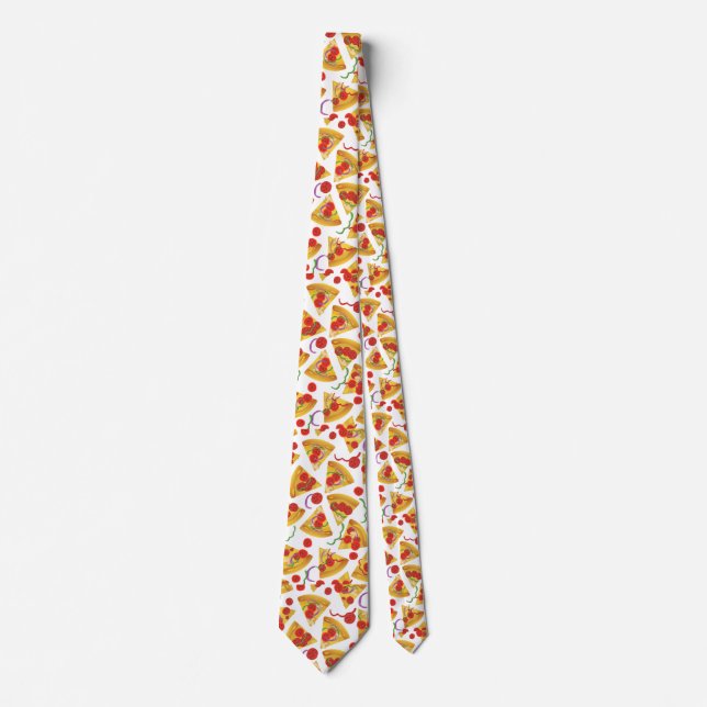 Pizza Slice Pattern Neck Tie (Front)