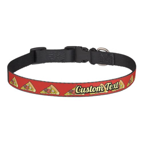 Pizza slice pet collar