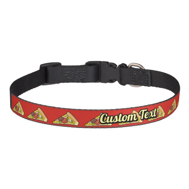Pizza slice pet collar (Front)