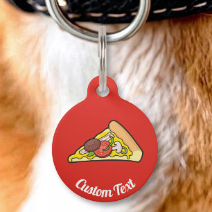 Pizza Slice Pet Name Tag