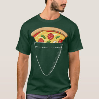 Pizza Slice Pocket Tee Cool Italian Food Lover Tee