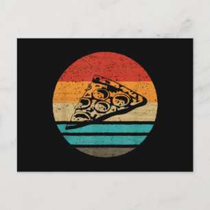 Pizza Slice Retro Style Vintage Holiday Postcard