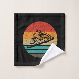 Pizza Slice Retro Style Vintage Wash Cloth