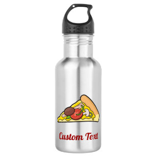 Pizza slice stainless steel water bottle