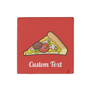 Pizza Slice Stone Magnet