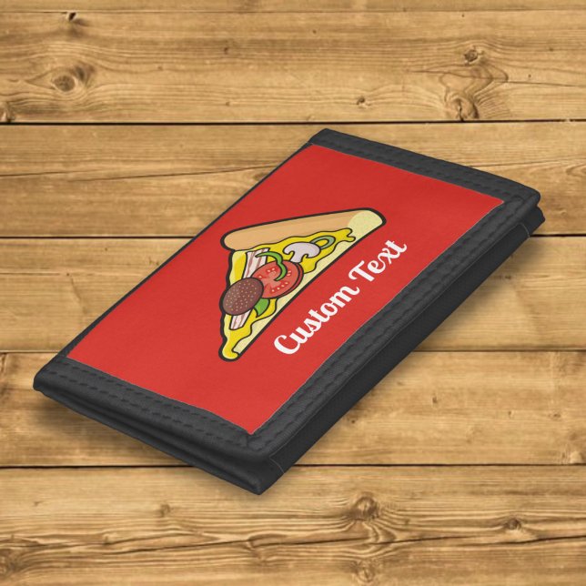 Pizza slice tri-fold wallet (Creator Uploaded)