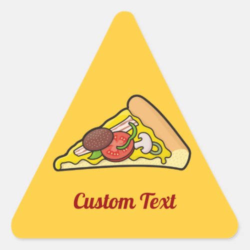 Pizza slice triangle sticker