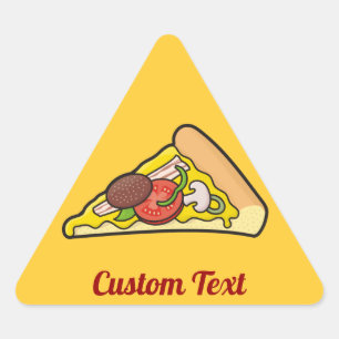 Pizza slice triangle sticker