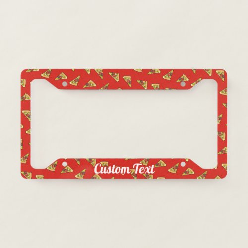 Pizza Slice Wrap License Plate Frame