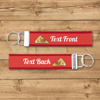 Pizza Slice Wrist Keychain
