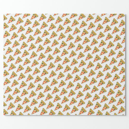 Pizza Sliced Wrapping Paper