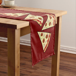 Pizza Slices Design Short Table Runner