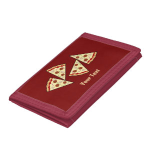 Pizza Slices Design Trifold Wallet