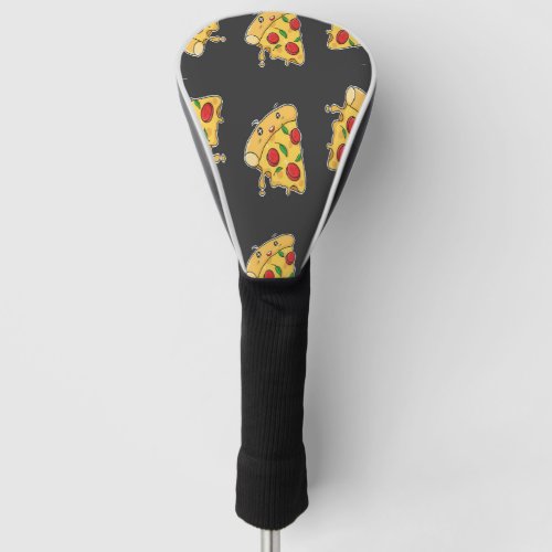Pizza slices food character pattern golf head cover