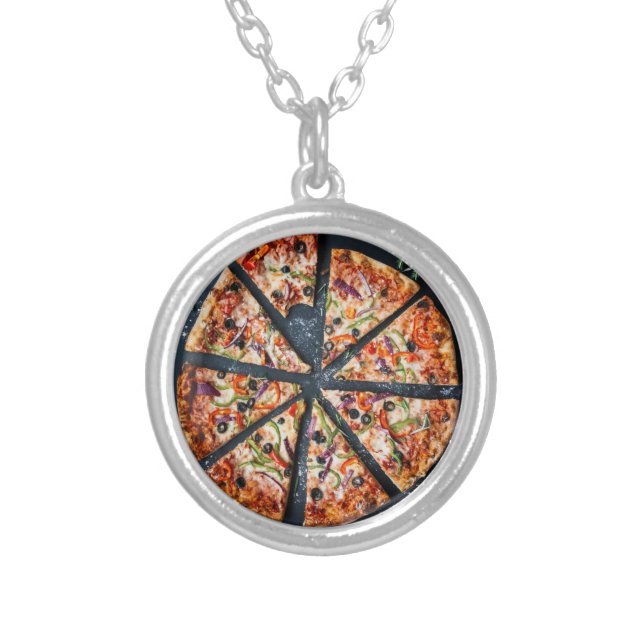 Pizza Slices Italian Food Necklaces (Front)