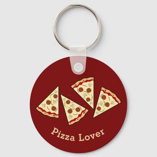 Pizza Slices Keychain (Front)