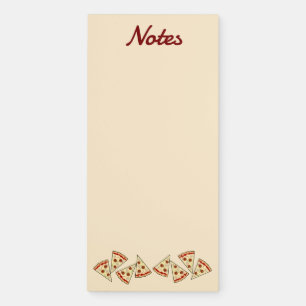 Pizza Slices Magnetic Fridge Notepad