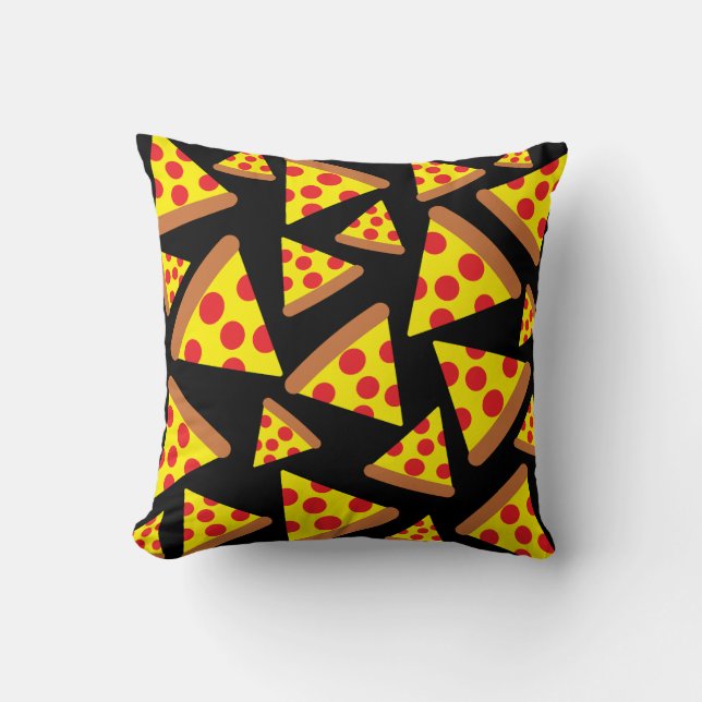 Pizza slices pattern  throw pillow (Front)