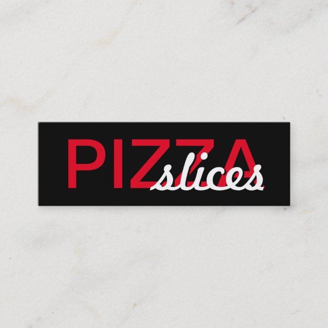 pizza slices punch card (Front)