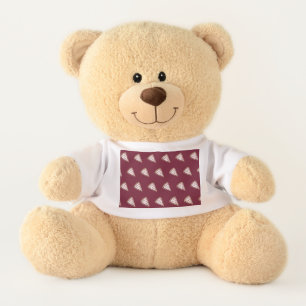 Pizza Slices Teddy Bear (Tomato Red)