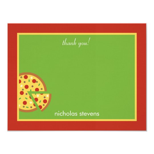 Pizza Slices - Thank You Card | Zazzle.com