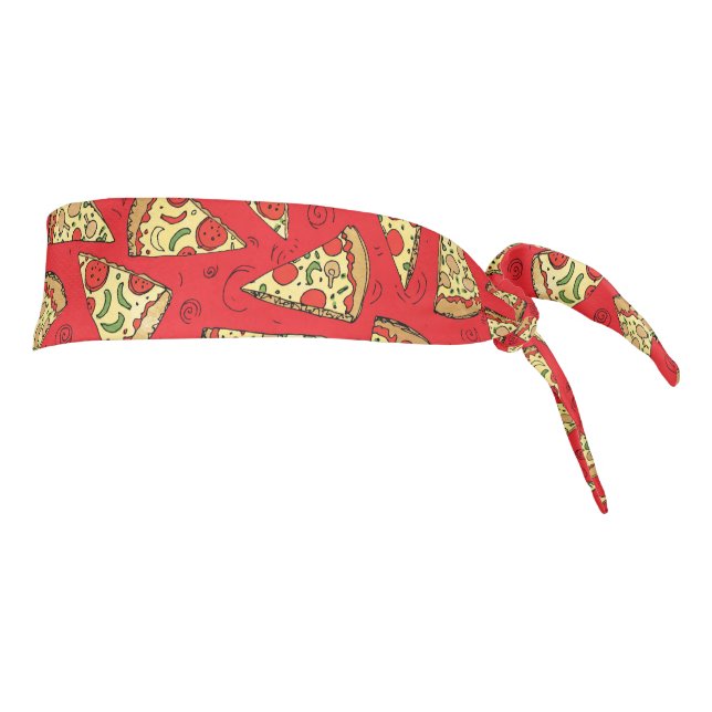 Pizza Slices Tie Headband (Rotate 90)