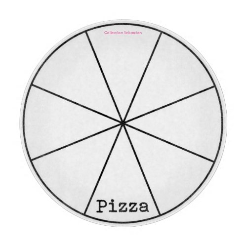 Pizza Slicing Guide Round Cutting Board