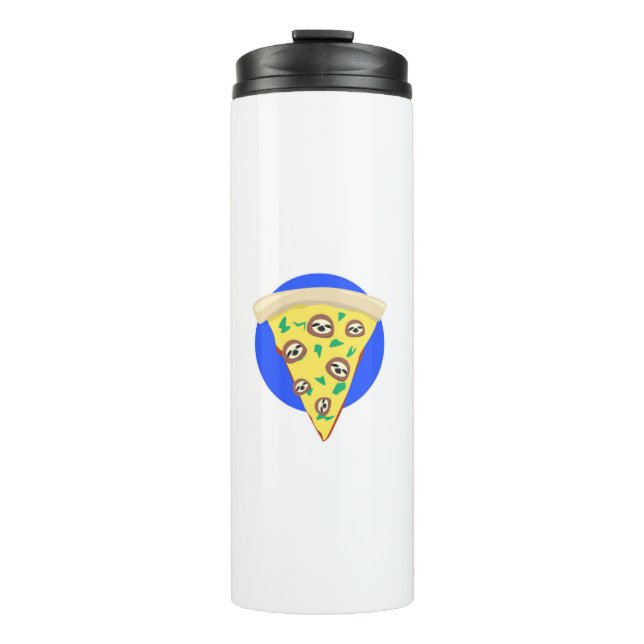 Pizza Sloth Thermal Tumbler (Front)