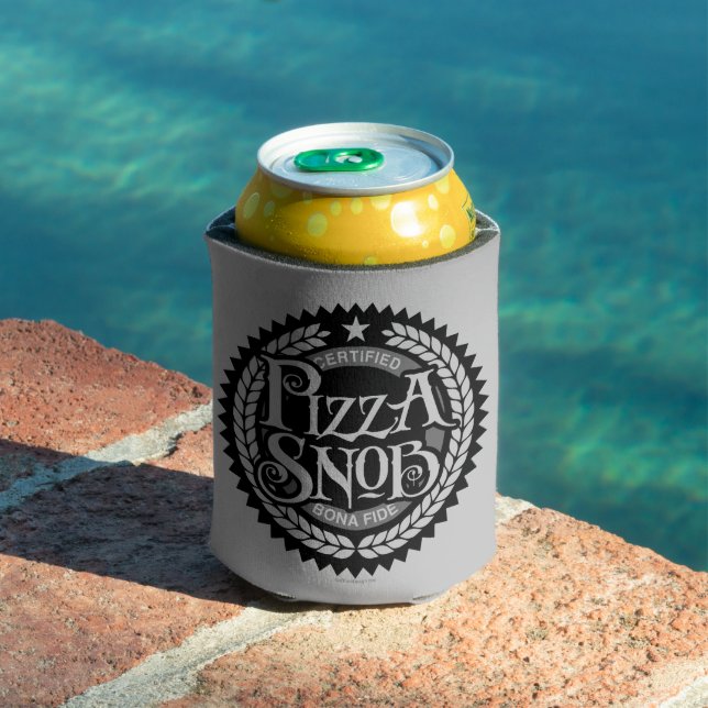 Pizza Snob - funny pizza lover Can Cooler (In Situ Pool)
