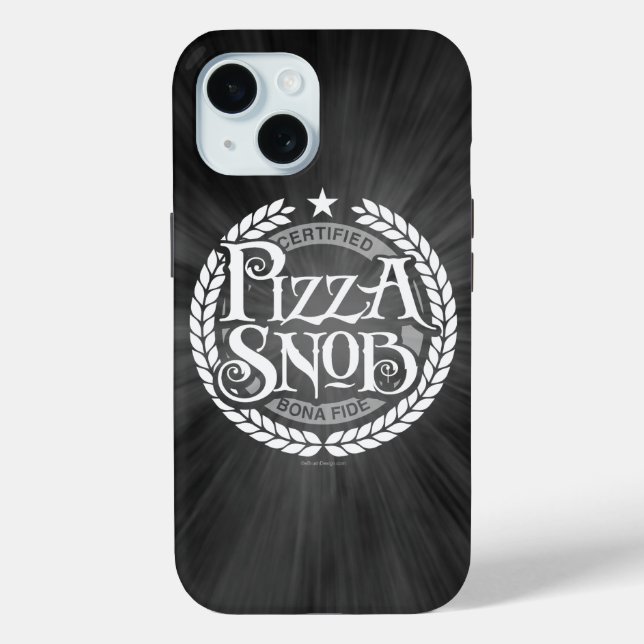 Pizza Snob - funny pizza lover Case-Mate iPhone Case (Back)