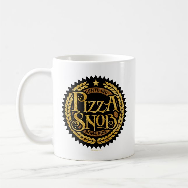 Pizza Snob - funny pizza lover Coffee Mug (Left)