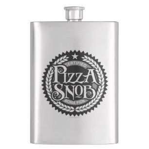 Pizza Snob - funny pizza lover Flask