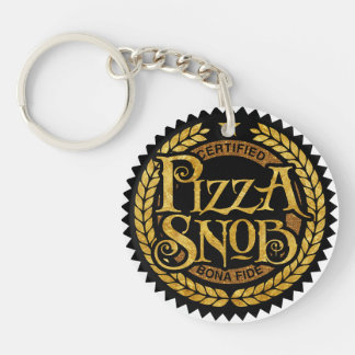 Pizza Snob - funny pizza lover Keychain
