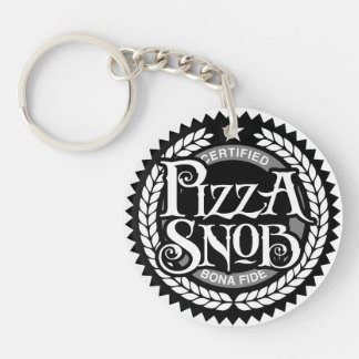 Pizza Snob - funny pizza lover Keychain