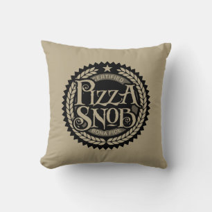 Pizza Snob - funny pizza lover Throw Pillow