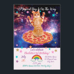 Pizza space cat invitation<br><div class="desc">cat cats puppy animal , kittens pet kitten kitty,  meow feline tabby orange , space pizza cute fast,   food beautiful cosmos nature,  science sky galaxy cat,  cats puppy animal kittens,  pet kitten kitty , meow feline tabby</div>