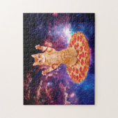 Pizza space cat jigsaw puzzle (Vertical)