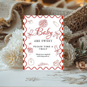 Pizza special delivery baby shower Favor sign