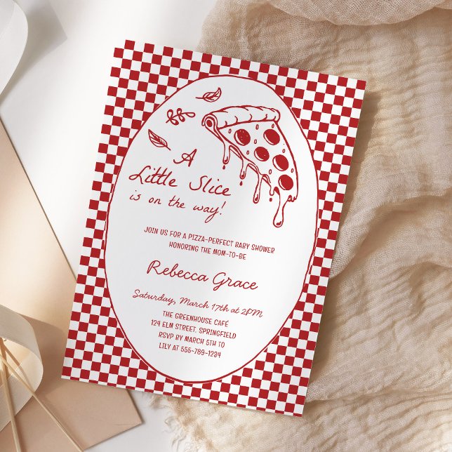 Pizza Special Delivery Baby Shower Invitation (Creator Uploaded)