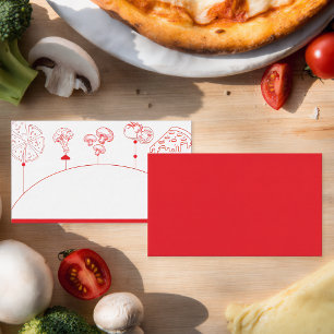 Pizza Special Delivery Blank Place Card