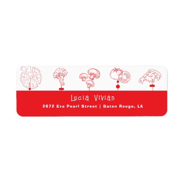 Pizza Special Delivery Return Address Label (Front)