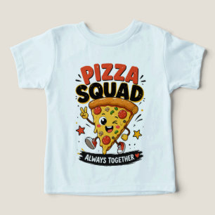 Pizza Squad Cute Kawaii Pizza Friends Funny Mug Toddler T-shirt