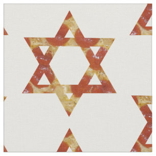 pizza star of david fabric