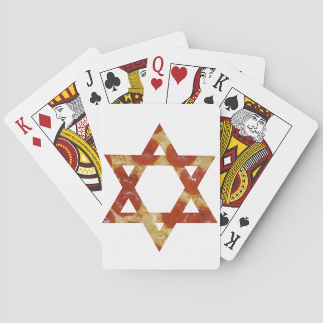 pizza star of david poker cards (Back)
