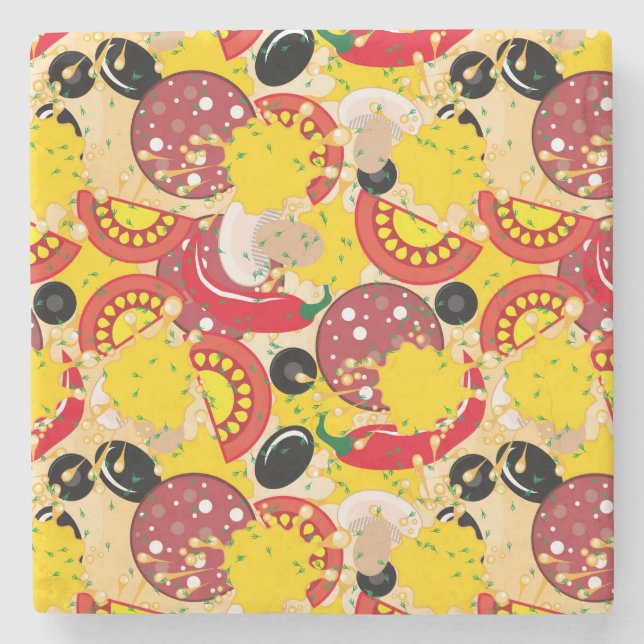 Pizza Stone Coaster (Front)