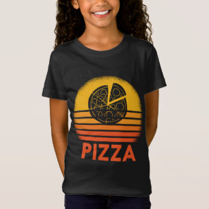 Pizza Sunset Retro Vintage Carb Lover Foodie Gift  T-Shirt
