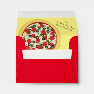 Pizza Supreme Combo Cute Kids Food Envelope